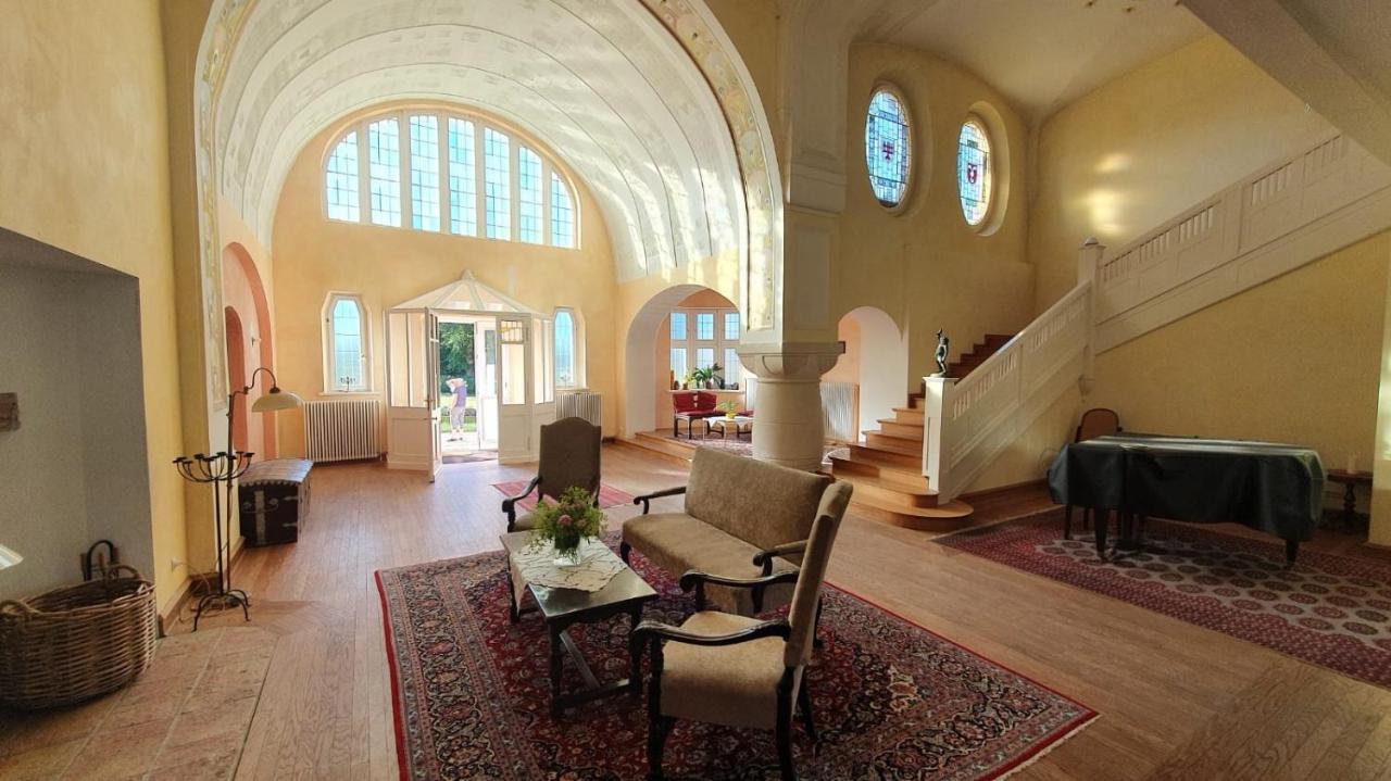 Schloss Lelkendorf Apartment Ulrichshusen Maisonette Fewo Mecklenburger Seenplatte Mit Dachterrasse Naehe Ostsee Bagian luar foto