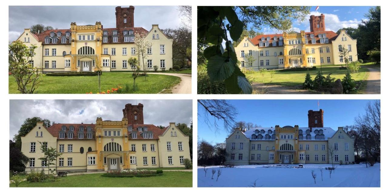 Schloss Lelkendorf Apartment Ulrichshusen Maisonette Fewo Mecklenburger Seenplatte Mit Dachterrasse Naehe Ostsee Bagian luar foto